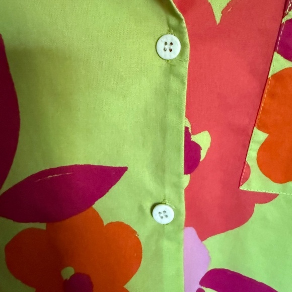 Sabo Thessy Top & Short Set Lime Floral Size XS - Picture 5 of 15